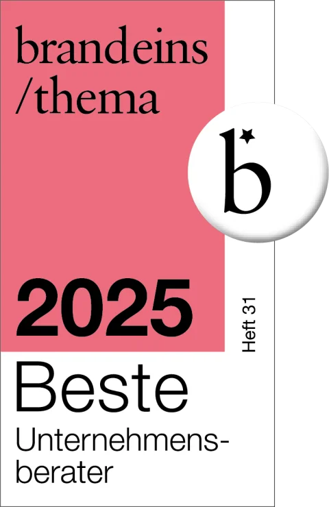 Brandeins Siegel 2025 Beste Unternehmensberater