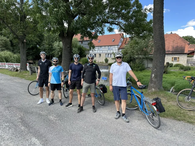 Gruppe Radfahrer