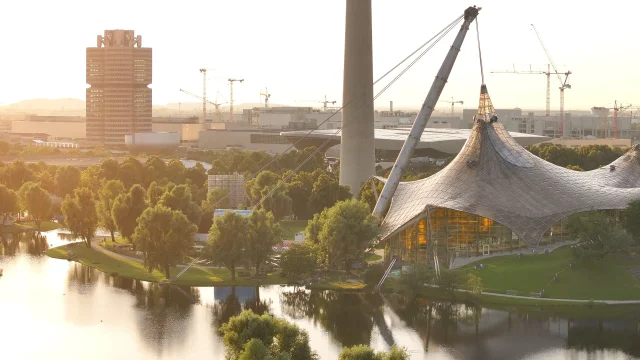 Dach des Olympiastadions in München
